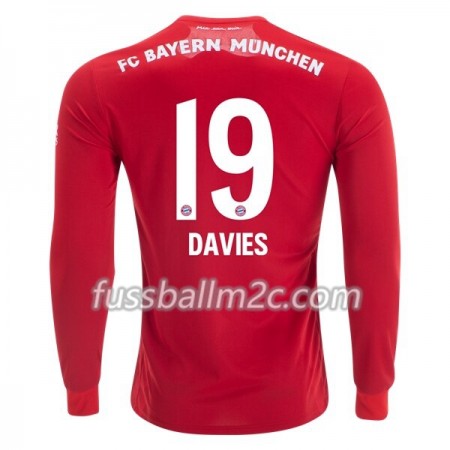 Fußballtrikots FC Bayern München Alphonso Davies 19 Heim Trikotsatz 2019-2020 Langarm